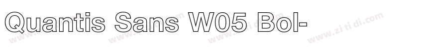 Quantis Sans W05 Bol字体转换